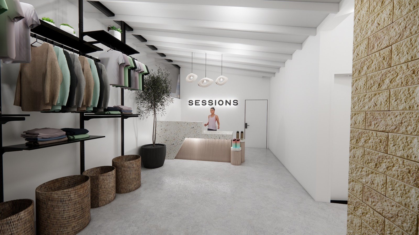 Entrada del lobby de Sessions Cycle